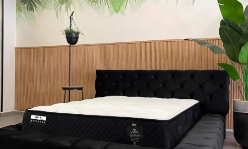 Noir Quilted Polsterbett mit Bettkasten – Foto 1